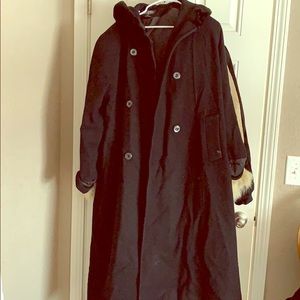 Long hoodie coat